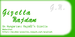 gizella majdan business card